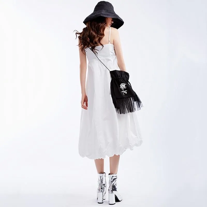 Takaya Pleated Sleeveless Irregular Dress