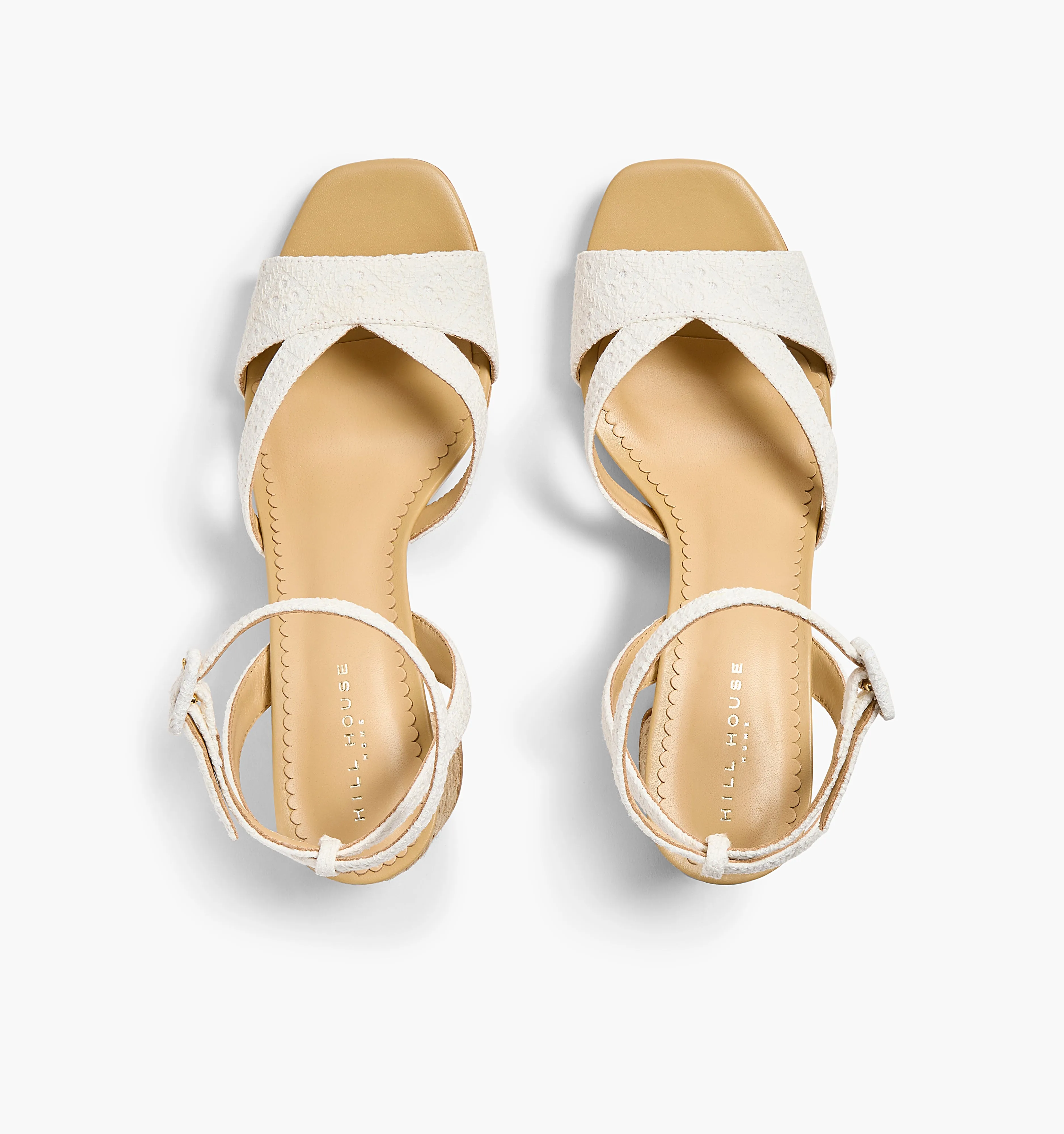 The Lafayette Sandal - White Eyelet