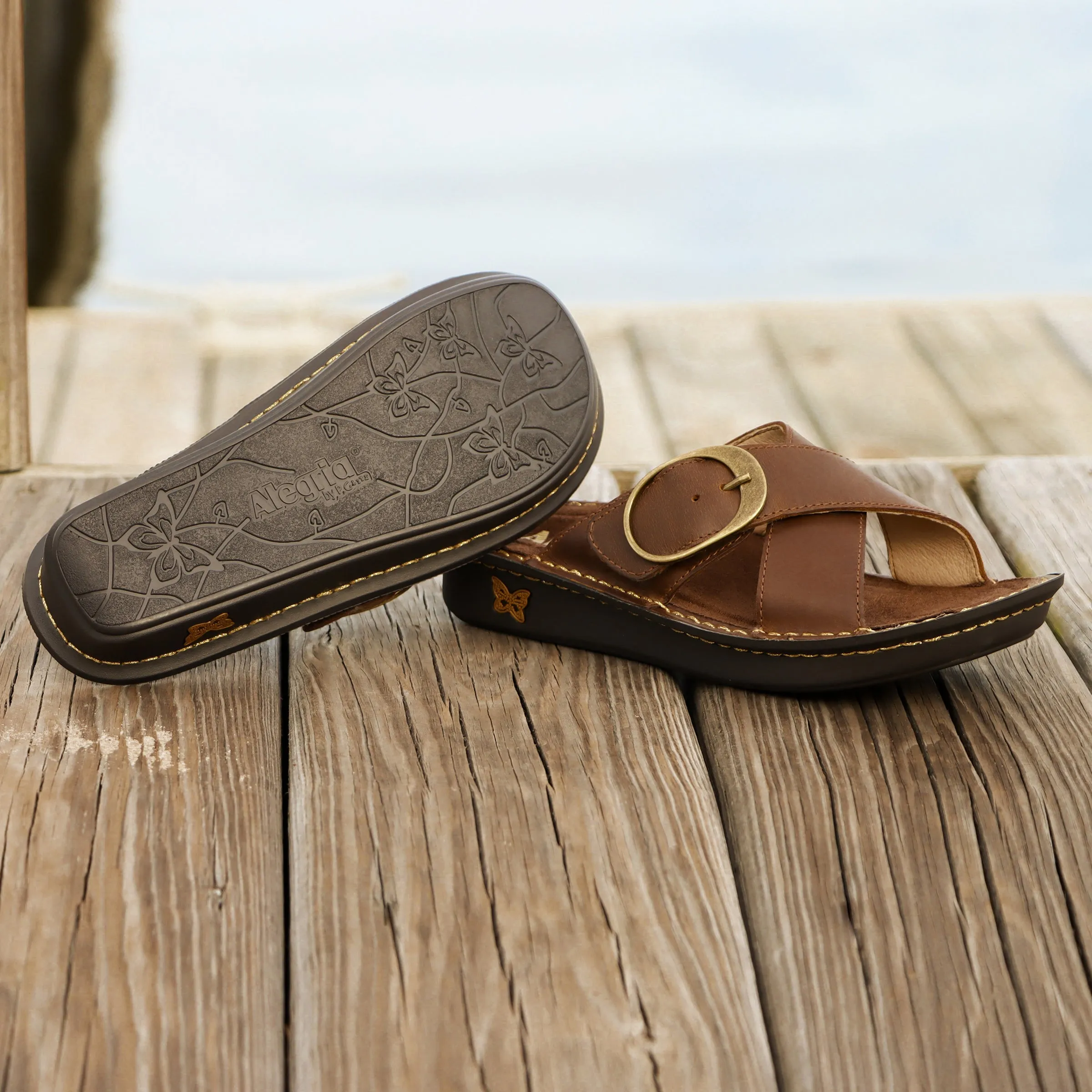 Vanya Oiled Brown Sandal